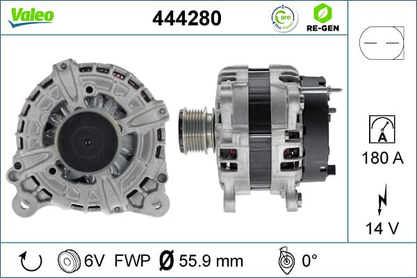 VALEO Alternátor 444280 1