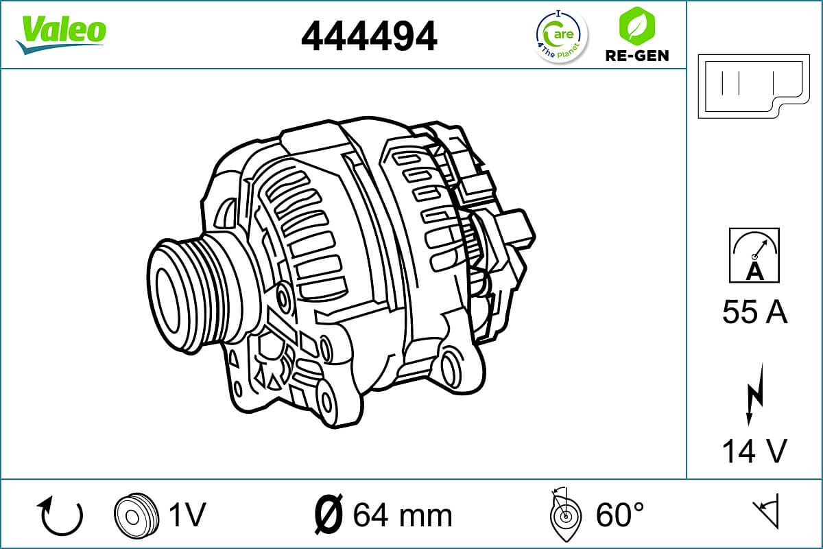 VALEO Alternátor 444494 1