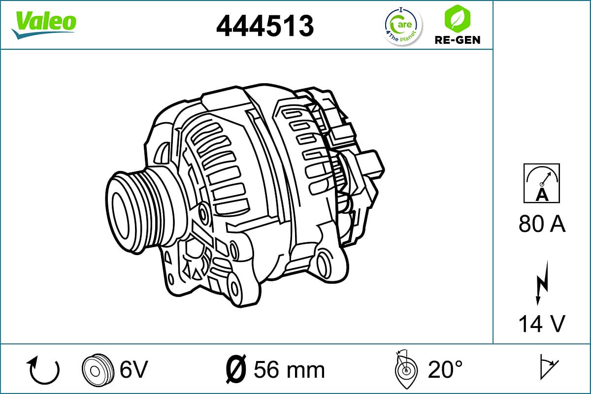 VALEO Alternátor 444513 1