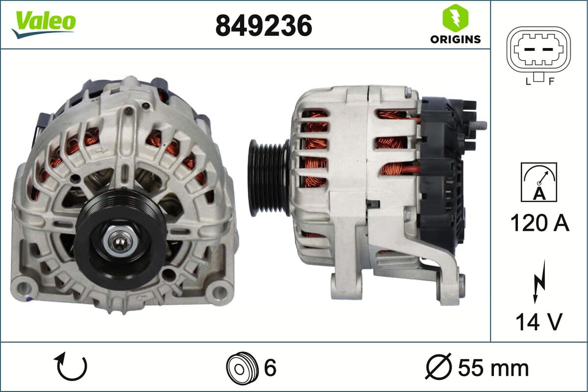 VALEO Alternátor 849236 1