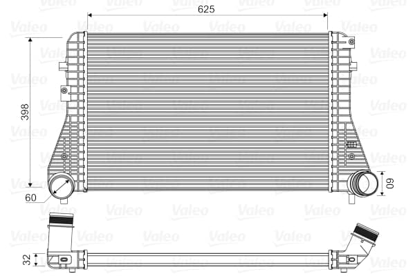 VALEO Chladič plniaceho vzduchu 818339 1