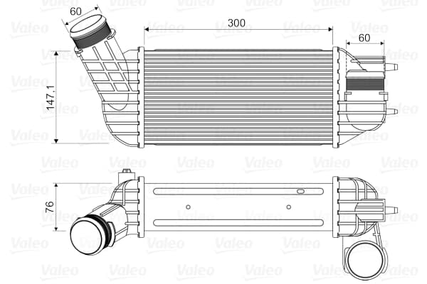 VALEO Chladič plniaceho vzduchu 818345 1