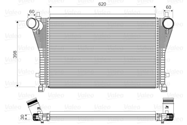 VALEO Chladič plniaceho vzduchu 818347 1