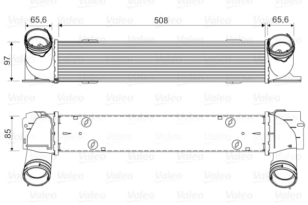 VALEO Chladič plniaceho vzduchu 818553 1