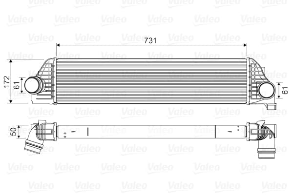 VALEO Chladič plniaceho vzduchu 818561 1