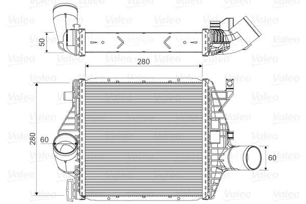 VALEO Chladič plniaceho vzduchu 818590 1