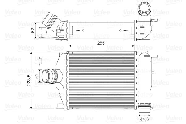 VALEO Chladič plniaceho vzduchu 818609 1