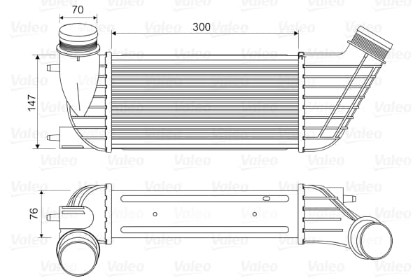 VALEO Chladič plniaceho vzduchu 818651 1