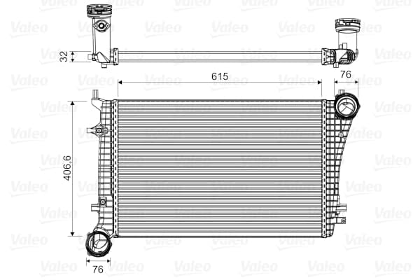 VALEO Chladič plniaceho vzduchu 818675 1