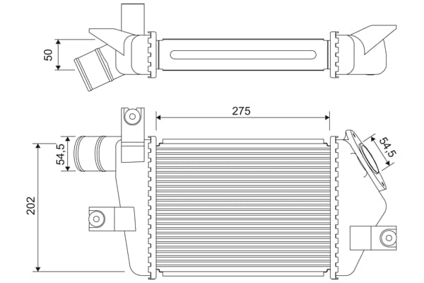 VALEO Chladič plniaceho vzduchu 818693 1