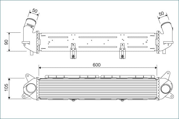 VALEO Chladič plniaceho vzduchu 822928 1