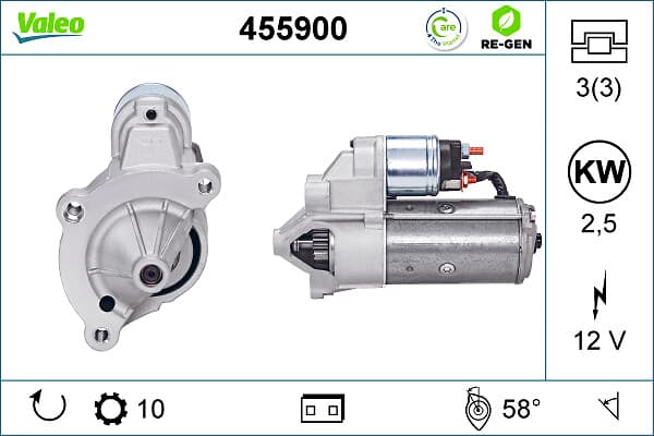 VALEO Štartér 455900 1