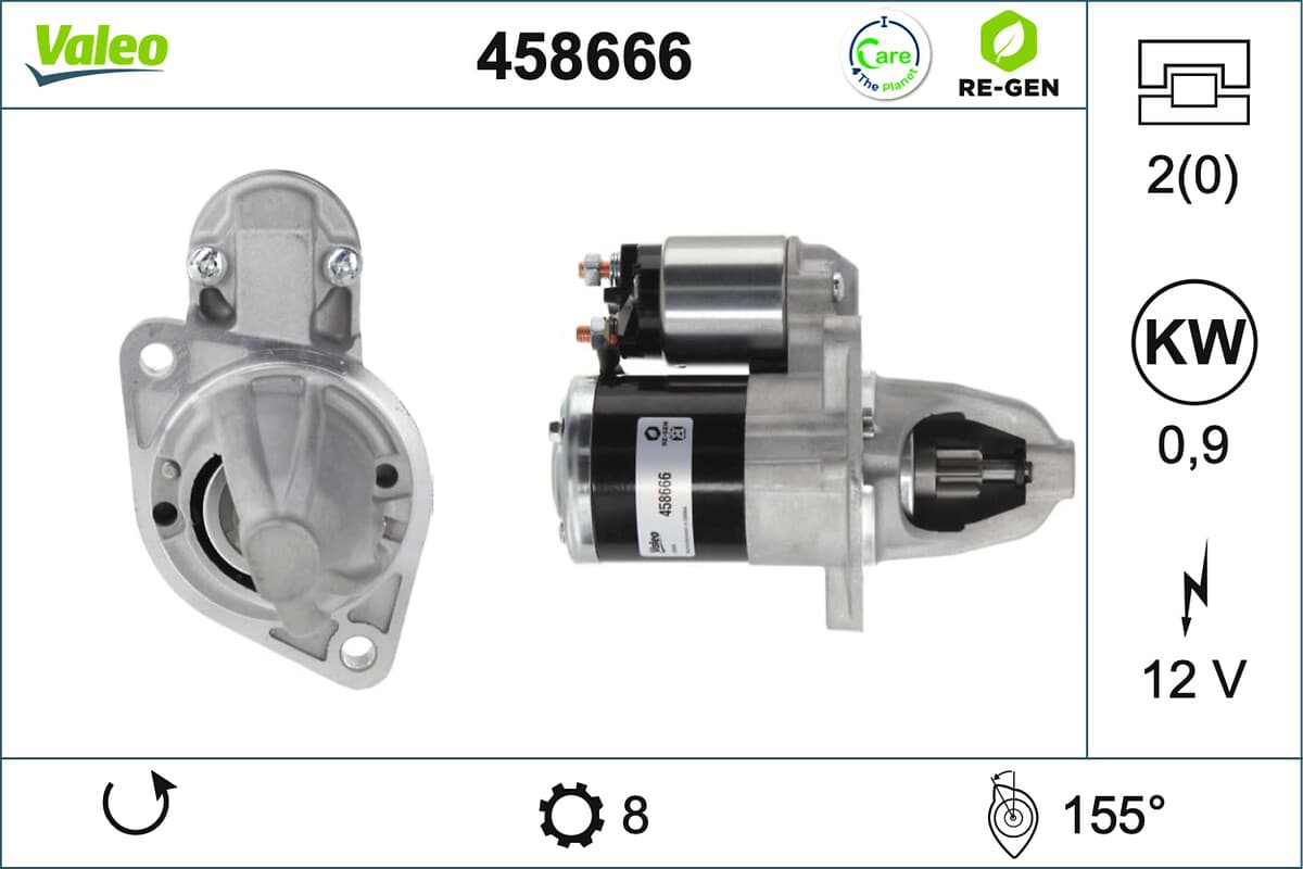 VALEO Štartér 458666 1