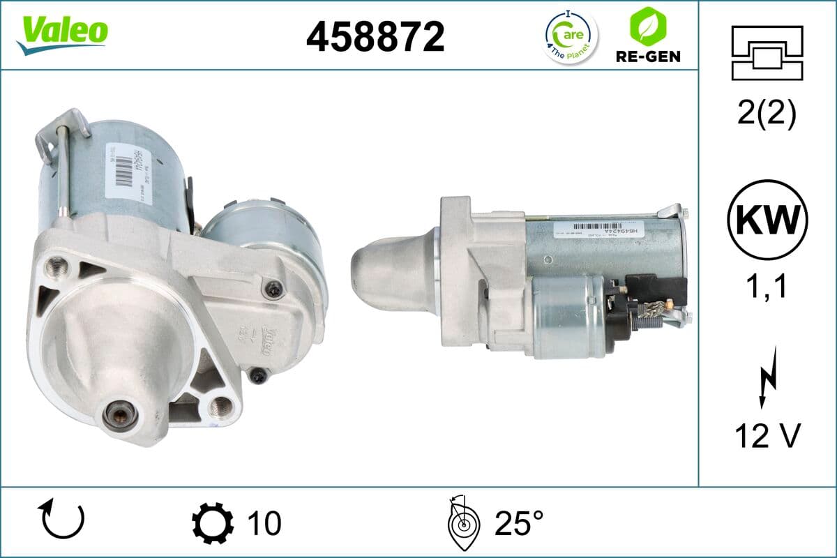 VALEO Štartér 458872 1