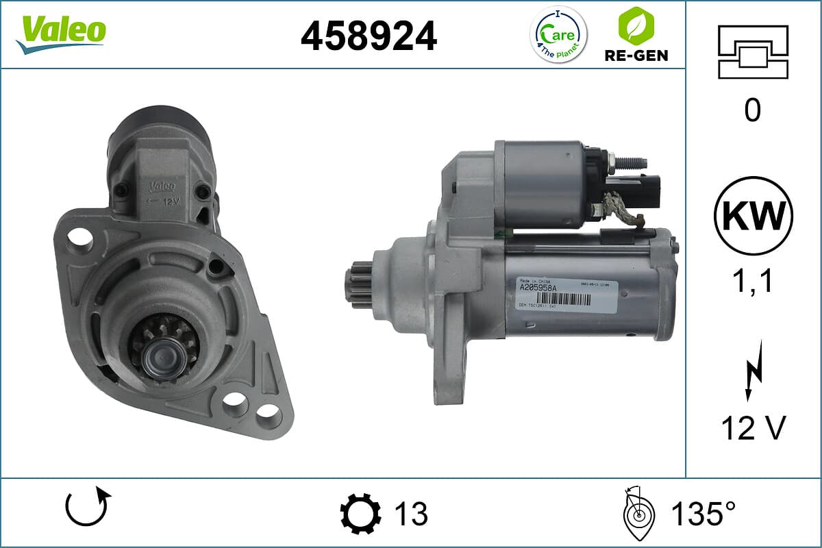 VALEO Štartér 458924 1