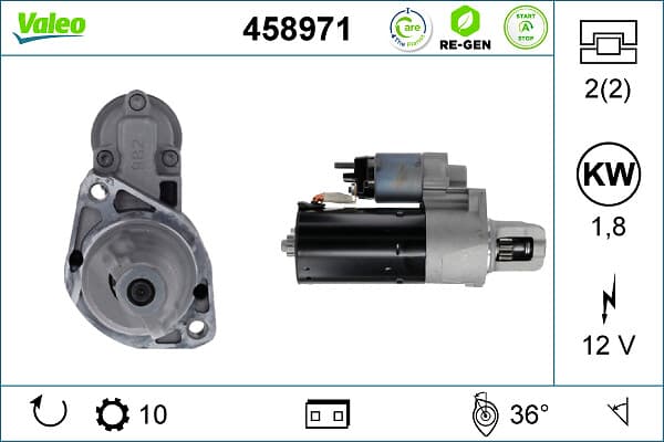 VALEO Štartér 458971 1