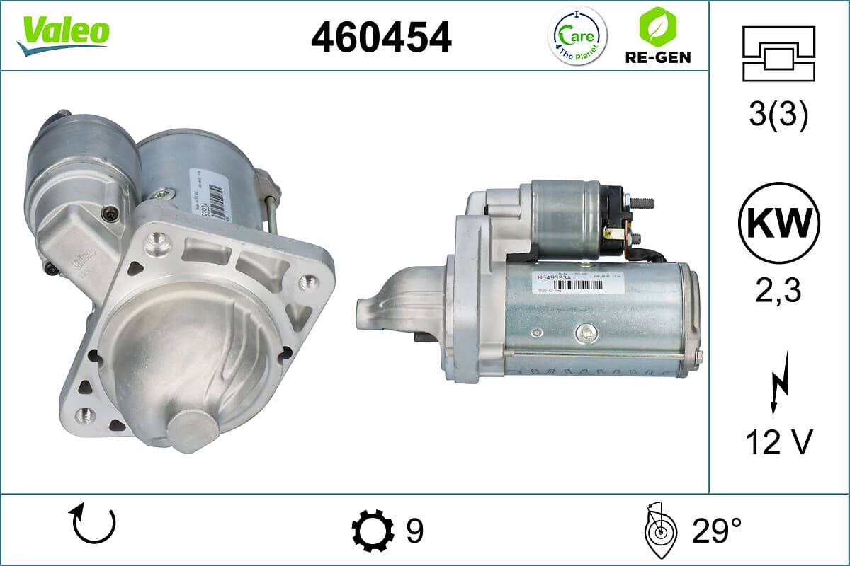 VALEO Štartér 460454 1