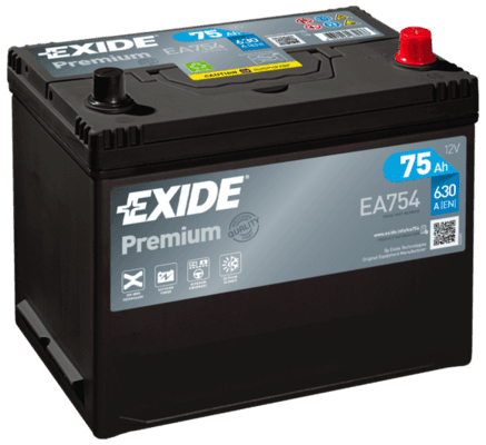 EXIDE Štartovacia batéria EA754 1