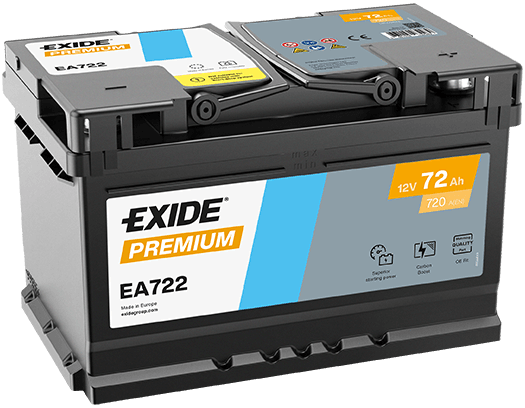 EXIDE Štartovacia batéria EA722 1