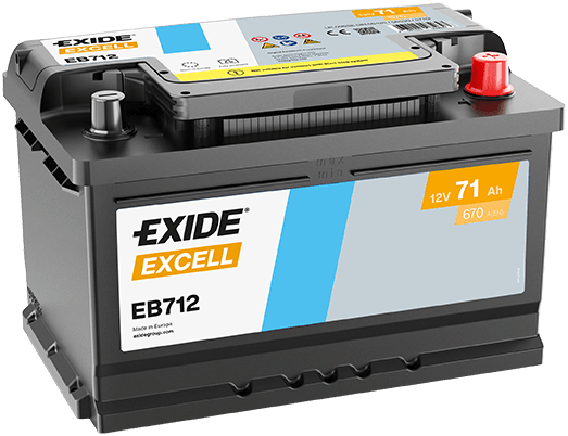 EXIDE Štartovacia batéria EB712 1