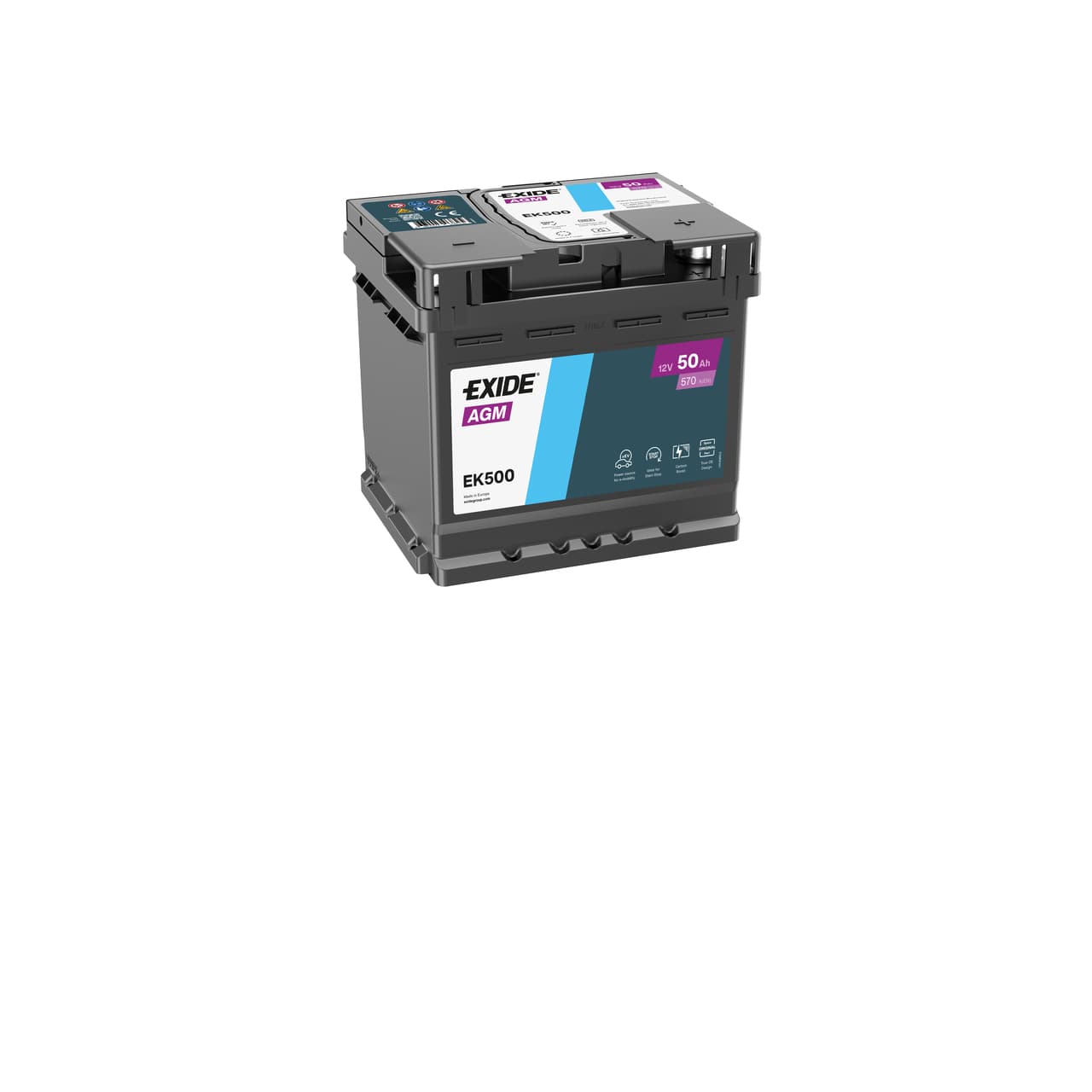 EXIDE Štartovacia batéria EK500 1