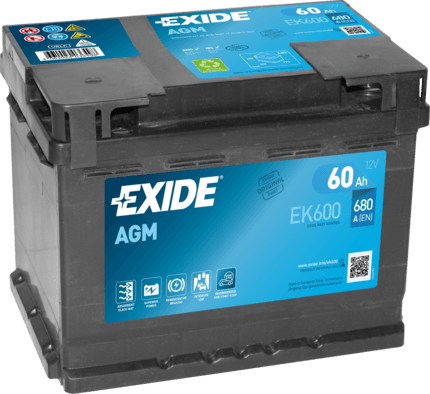 EXIDE Štartovacia batéria EK600 1