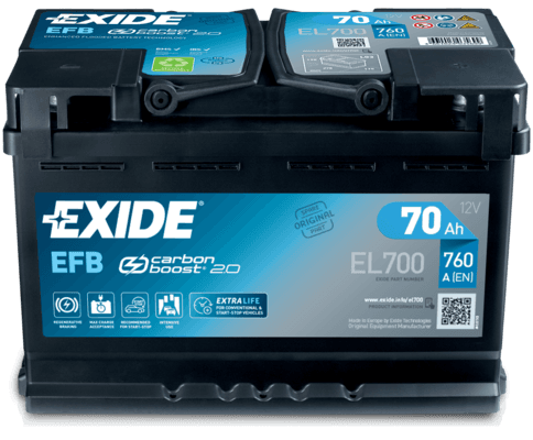 EXIDE Štartovacia batéria EL700 1