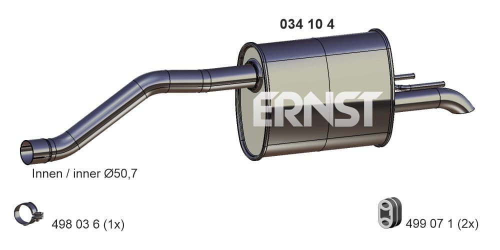 ERNST Koncový tlmič výfuku 034104 1
