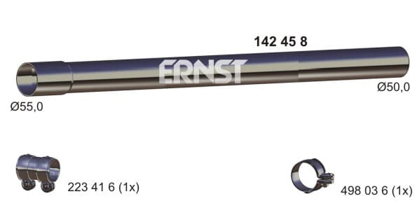 ERNST Výfukové potrubie 142458 1