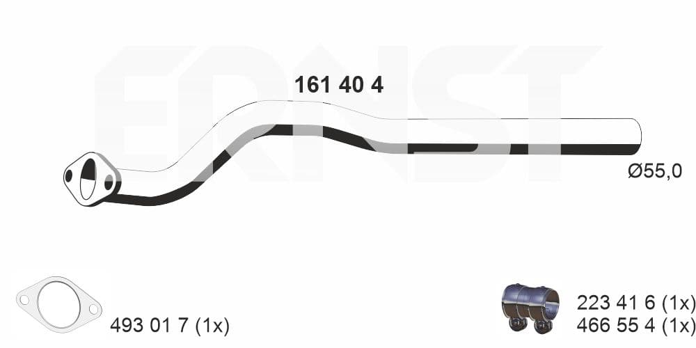 ERNST Výfukové potrubie 161404 1