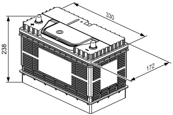 BOSCH Štartovacia batéria 0092L40340 1