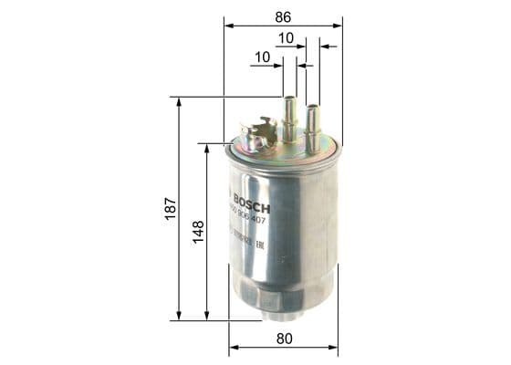 BOSCH Palivový filter 0450906407 1