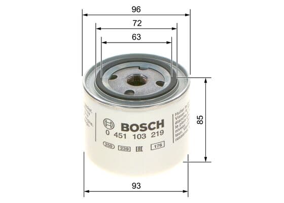 BOSCH Olejový filter 0451103219 1