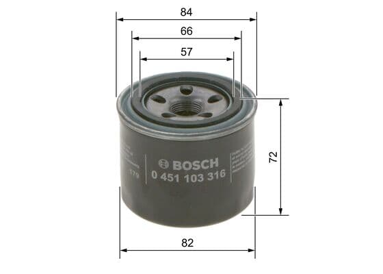 BOSCH Olejový filter 0451103316 1