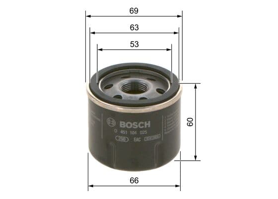 BOSCH Olejový filter 0451104025 1