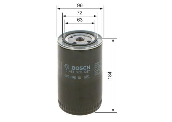 BOSCH Olejový filter 0451203087 1