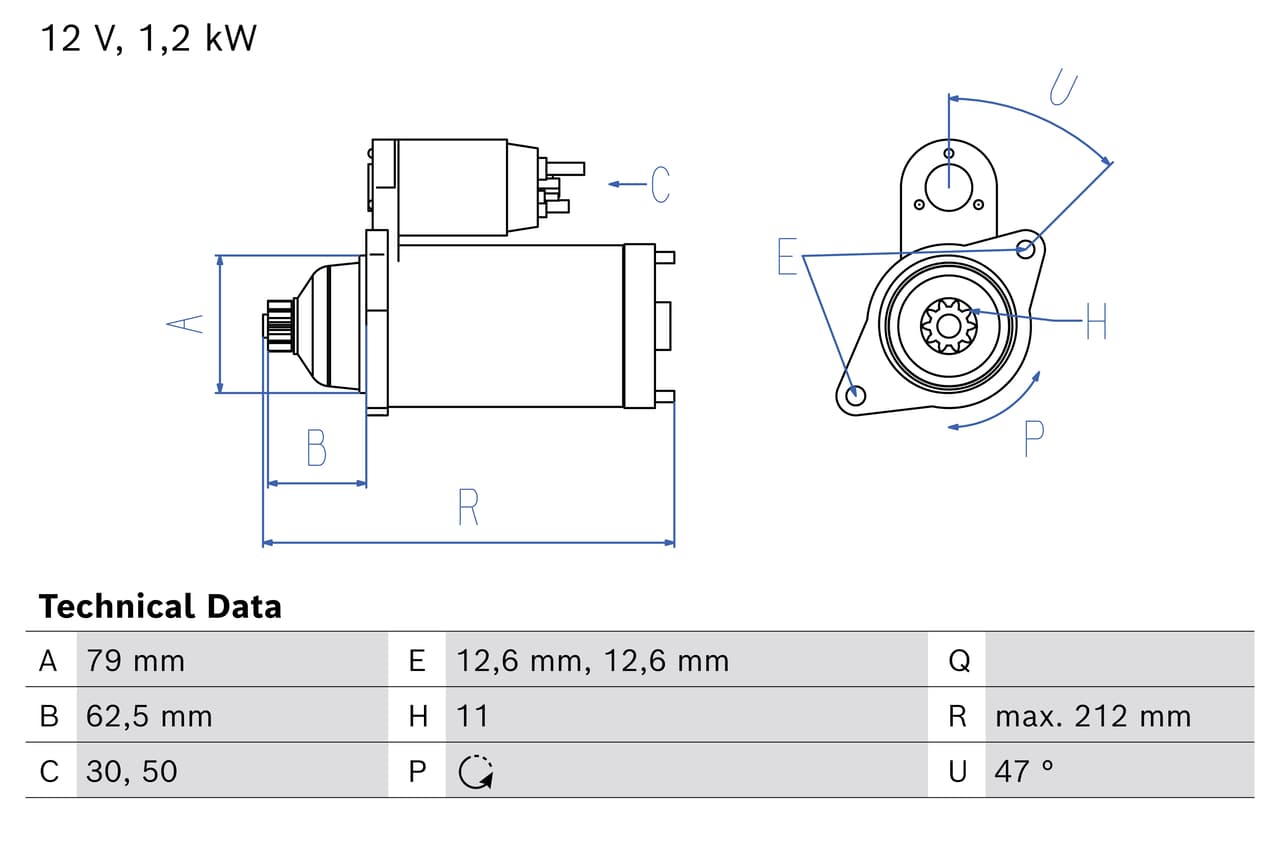 BOSCH Štartér 0 986 026 000 1