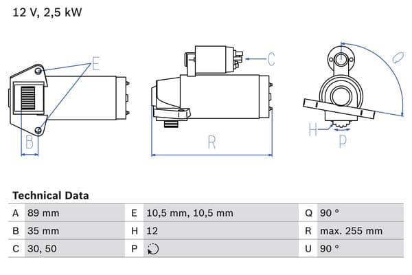BOSCH Štartér 0 986 027 010 1
