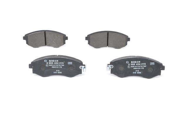 BOSCH Sada brzdových platničiek kotúčovej brzdy 0986424215 1