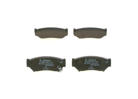 BOSCH Sada brzdových platničiek kotúčovej brzdy 0986424251 1