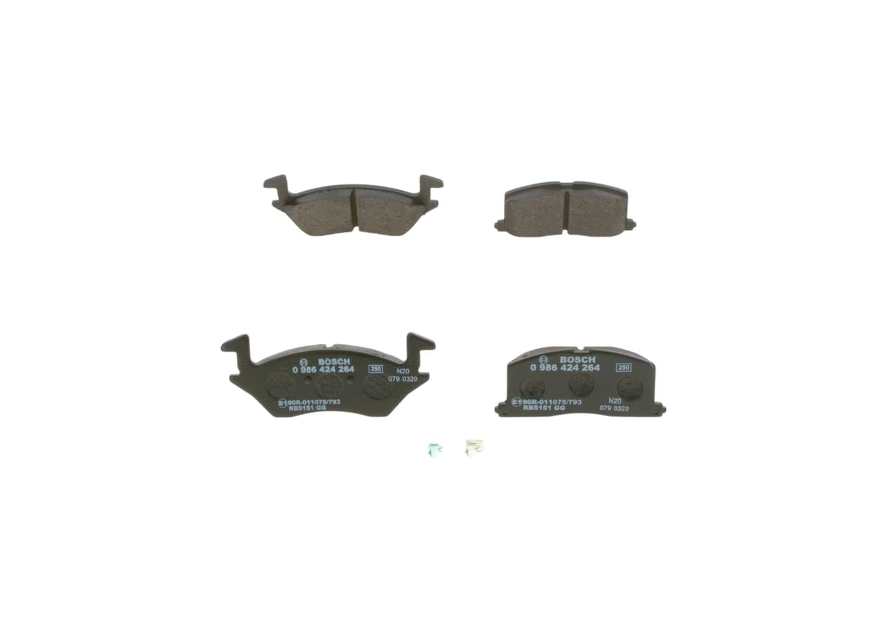BOSCH Sada brzdových platničiek kotúčovej brzdy 0986424264 1