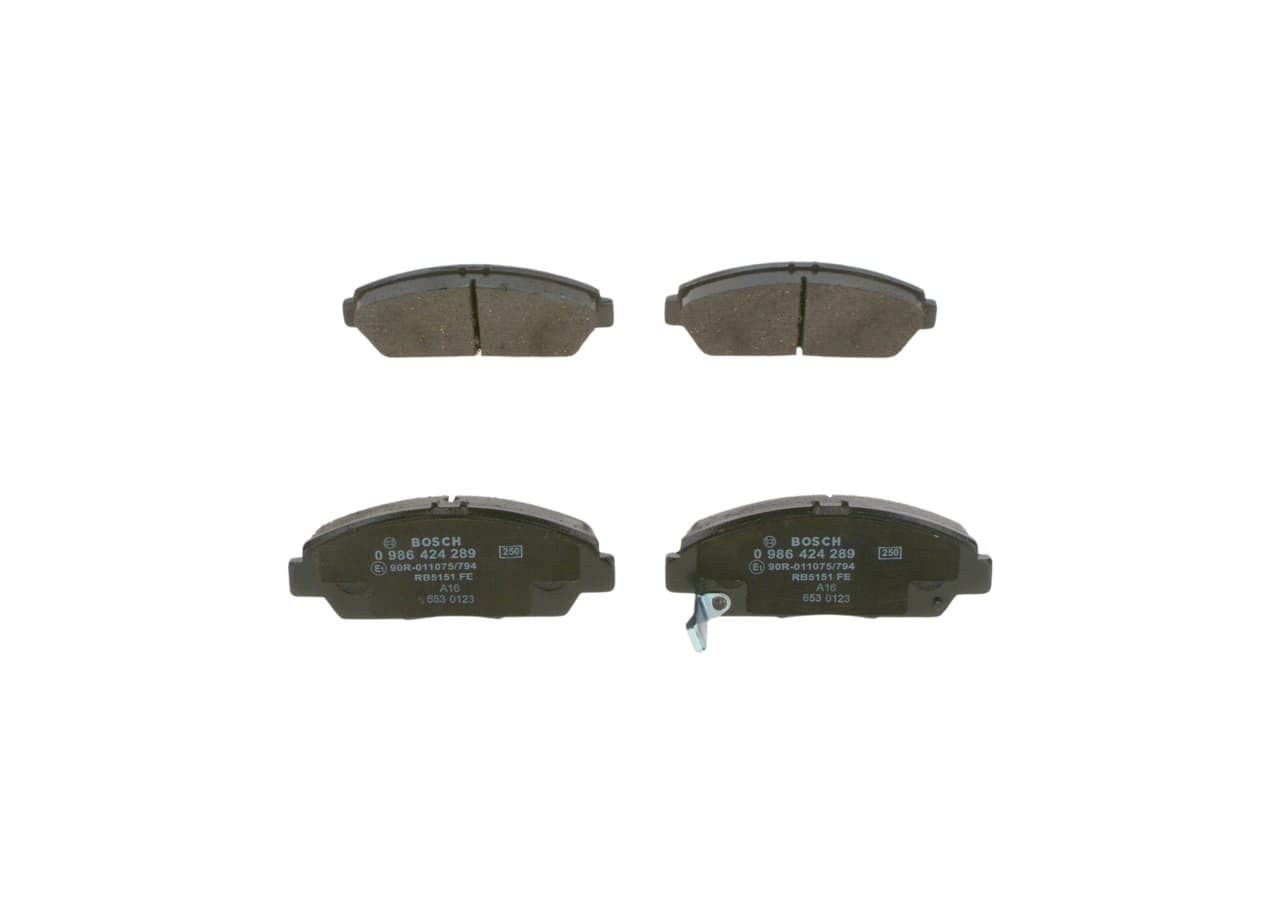 BOSCH Sada brzdových platničiek kotúčovej brzdy 0986424289 1