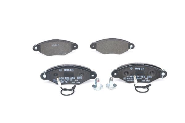 BOSCH Sada brzdových platničiek kotúčovej brzdy 0986424455 1