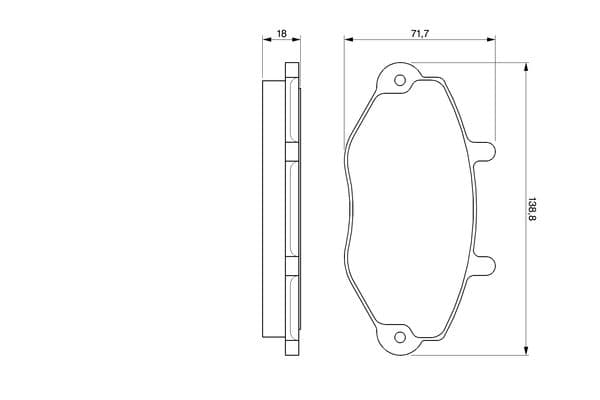 BOSCH Sada brzdových platničiek kotúčovej brzdy 0986424492 1