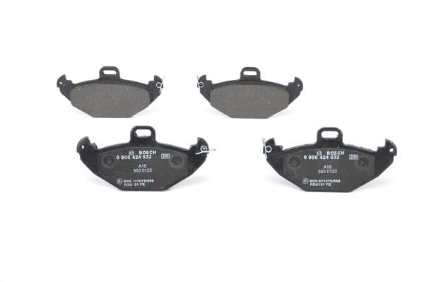 BOSCH Sada brzdových platničiek kotúčovej brzdy 0986424532 1