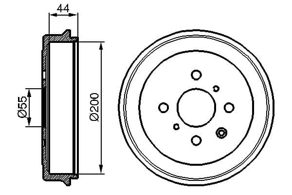 BOSCH Brzdový bubon 0 986 477 148 1