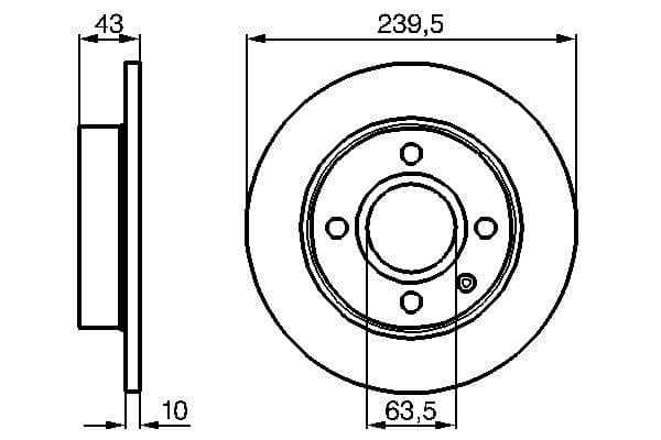 BOSCH Brzdový kotúč 0986478501 1