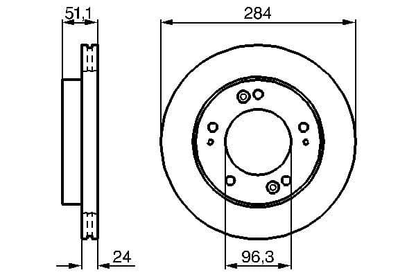 BOSCH Brzdový kotúč 0986479020 1