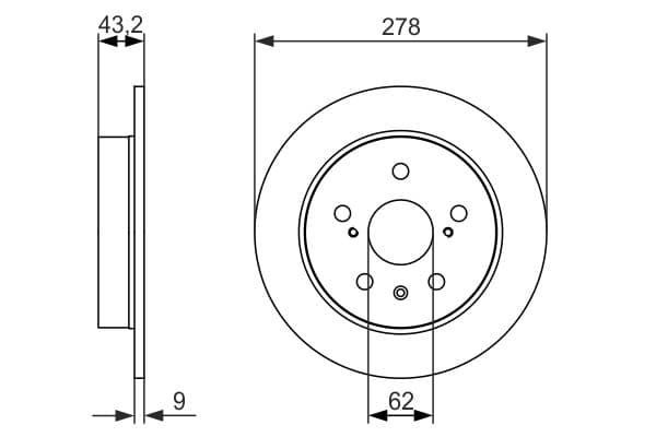 BOSCH Brzdový kotúč 0986479047 1