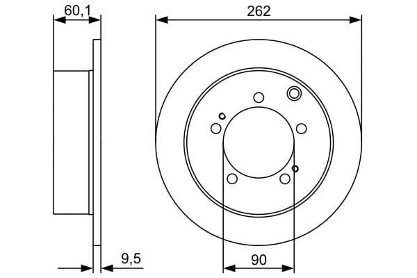 BOSCH Brzdový kotúč 0986479512 1